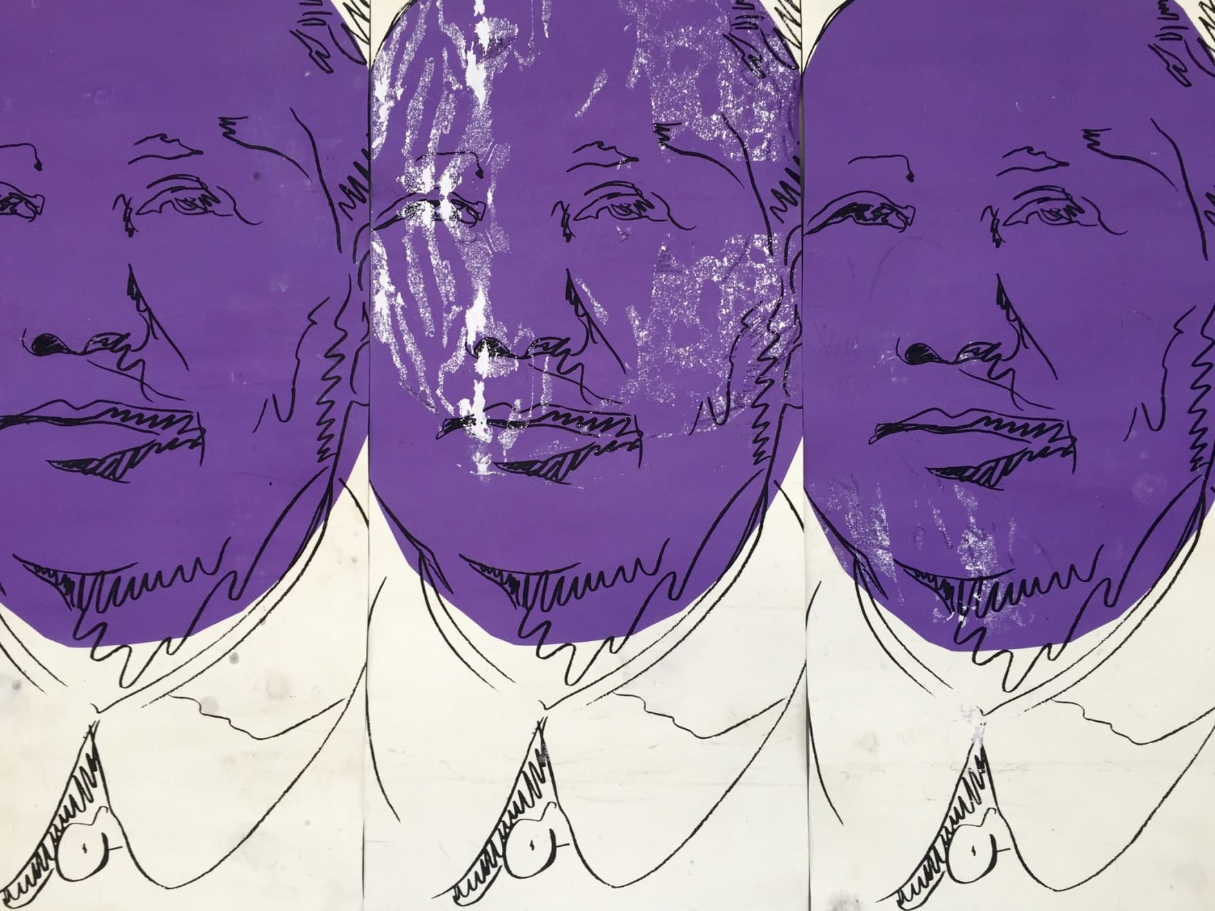Andy Warhol, MAO original wallpaper. (Reserved), 1974