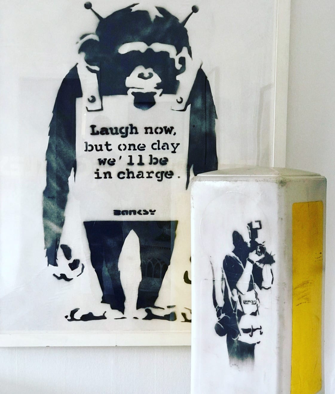 Banksy, "Laugh Now But One Day We´ll Be In Charge" ., 2001