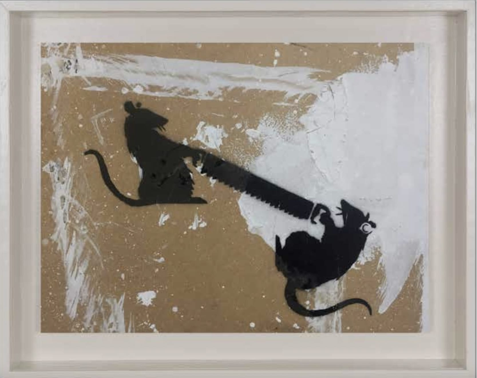 Banksy, Two Rats With Saw, 2003