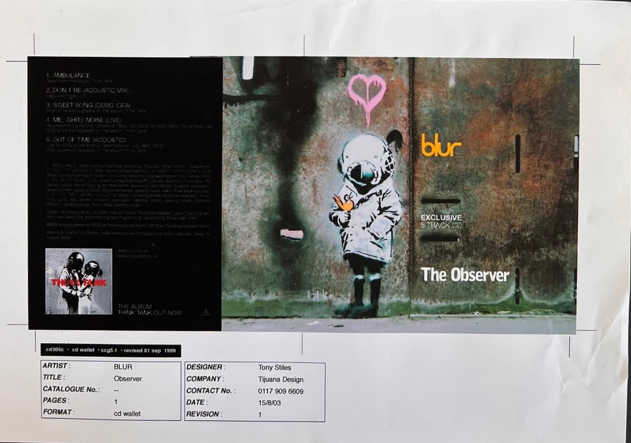 Banksy, "The Obersver" from Think Tank, 2003