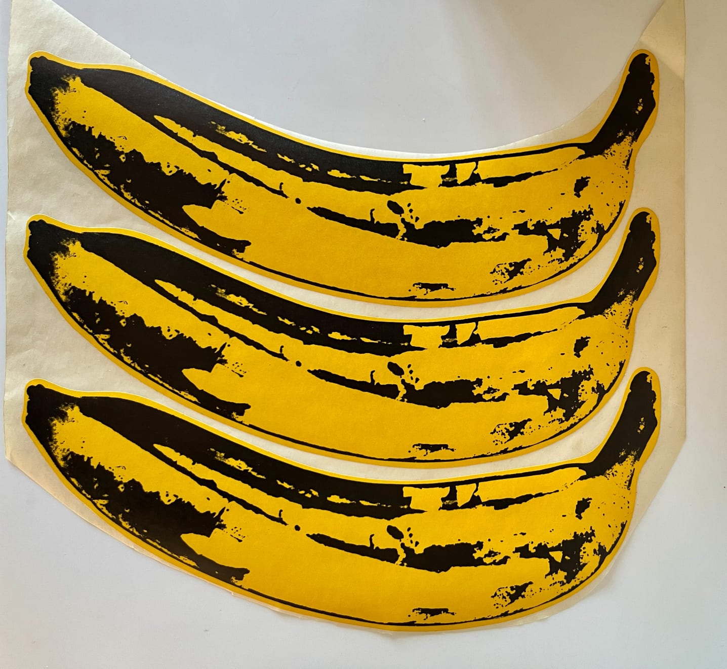 Andy Warhol, "The Velvet Underground Banana Stickers", 1967