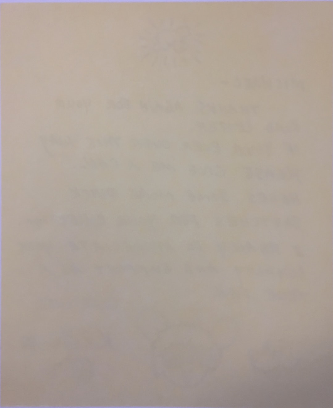 Keith Haring, Letter with Andy Mouse, 1988