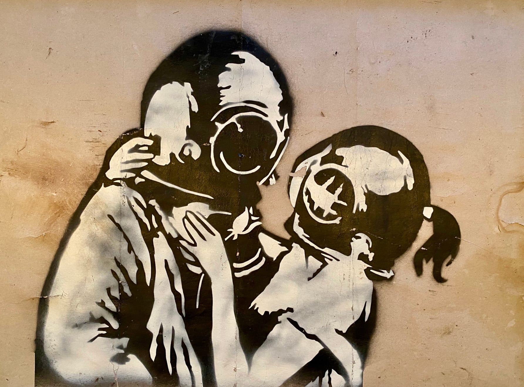 Banksy, "Think Tank" original preparatory spray . (RESERVED), 2003