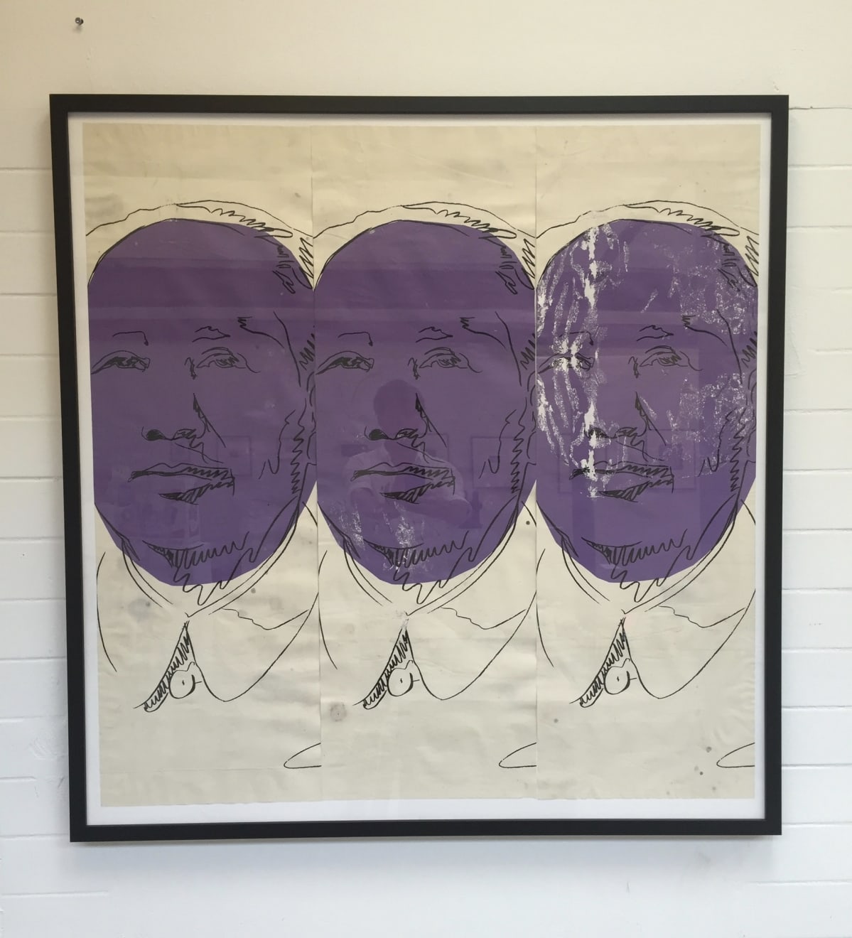 Andy Warhol, MAO original wallpaper. (Reserved), 1974