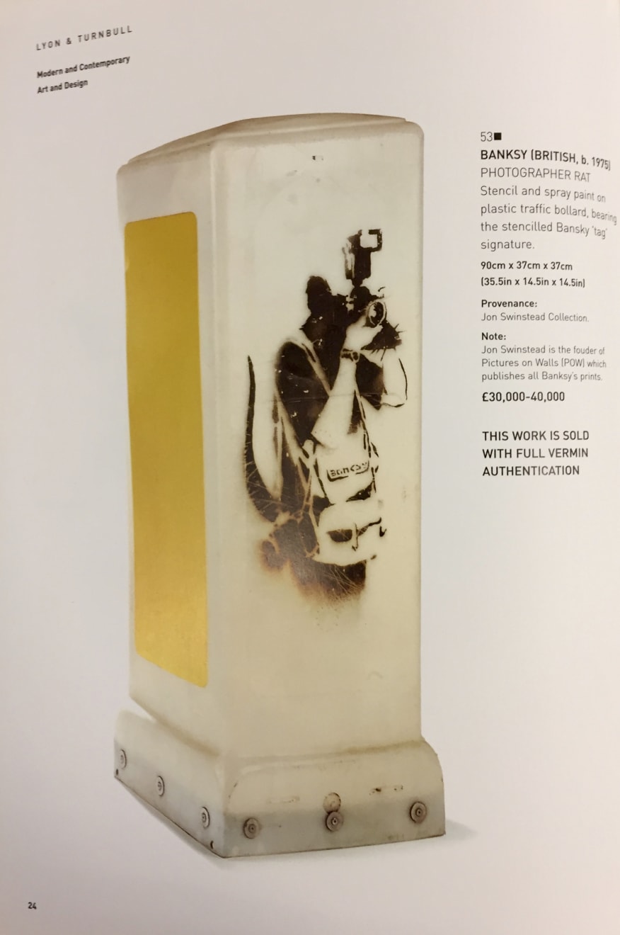 Banksy, Two Rats With Saw, 2003