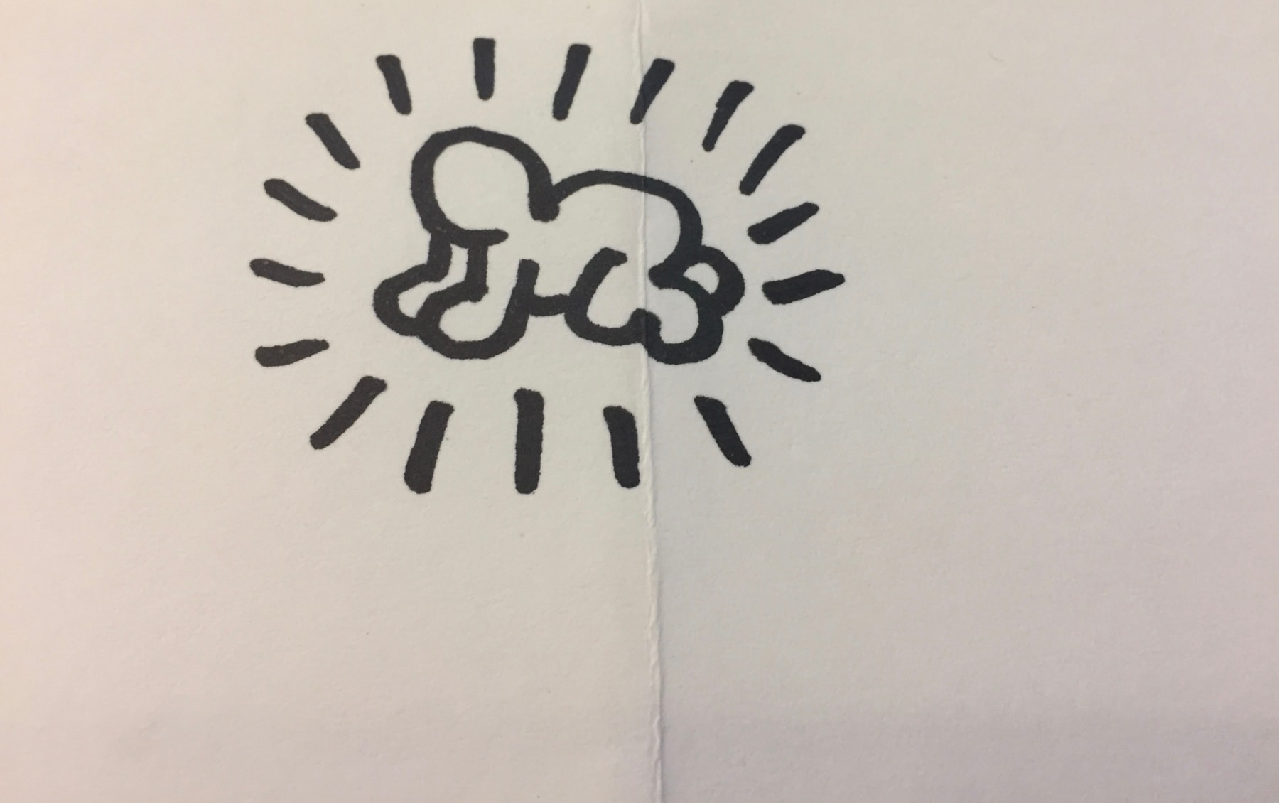 Keith Haring, Letter to Mike with drawings (RESERVED), 1988