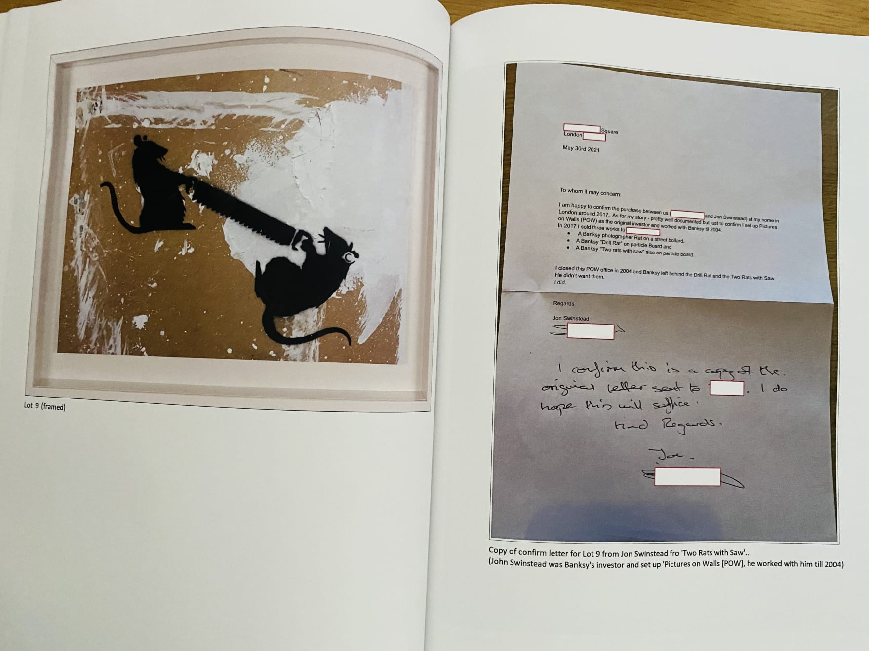 Banksy, Two Rats With Saw, 2003