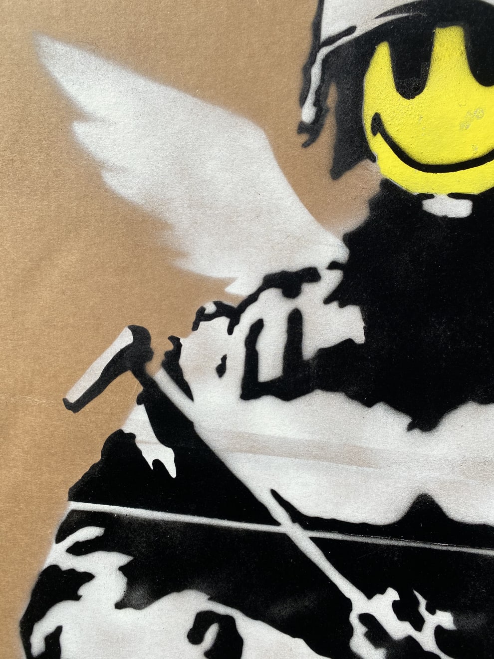 Banksy, "Smiling Copper aka Flying Copper" (Not for sale ...