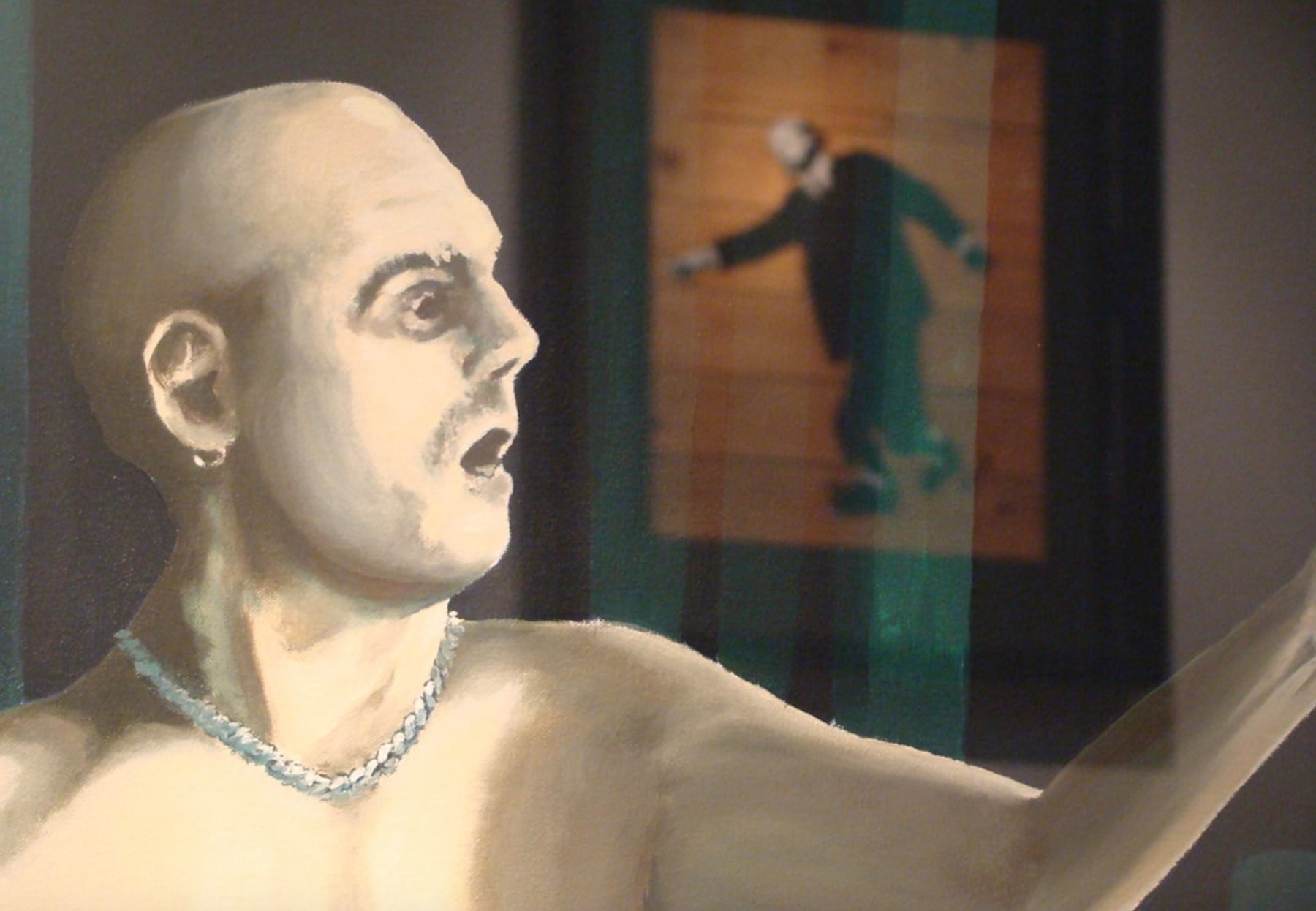 Banksy, Bowler Hat rats on fridge door (upper panel) ., Ca. 2004