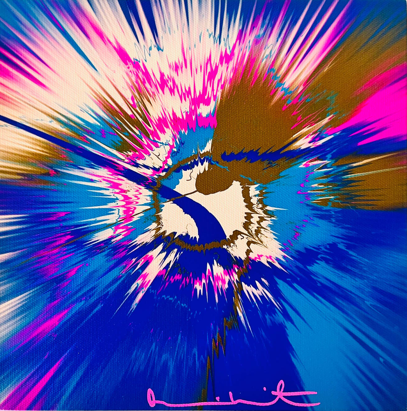 Damien Hirst, Beautiful, Delightfully Interesting, Yet Very Incalculably Short, Quite Incomphrehensible , Full And Weighty Comet Painting., 2023