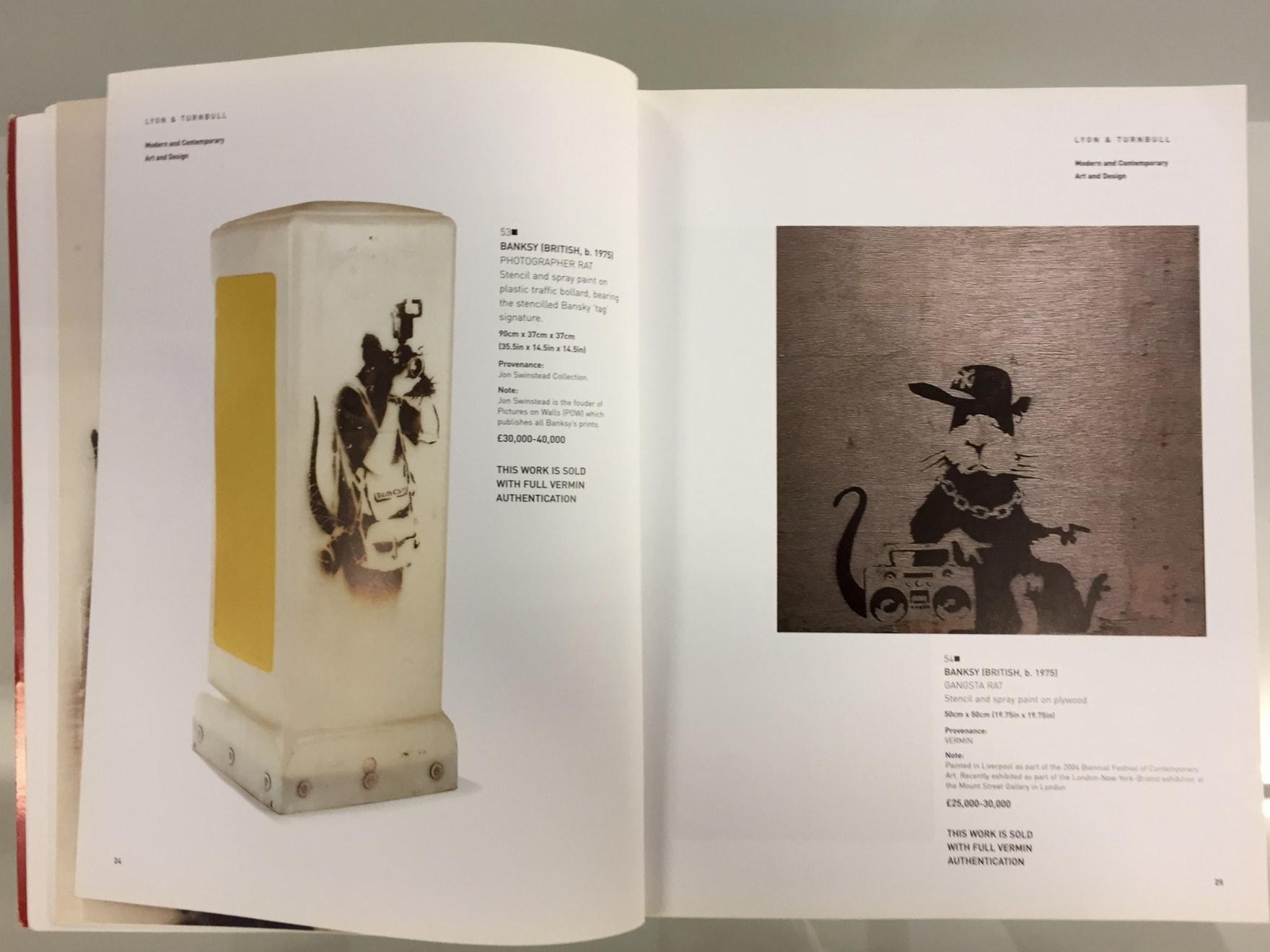 Banksy, Two Rats With Saw, 2003