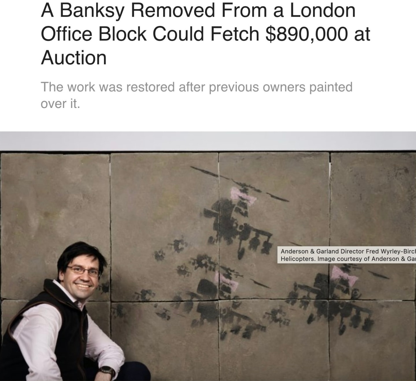 Banksy, Happy Choppers (Huge version)., 2002