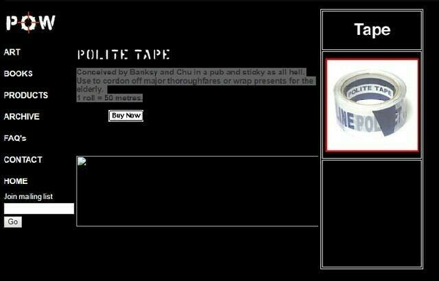 Banksy, Polite Line Tape, 2003