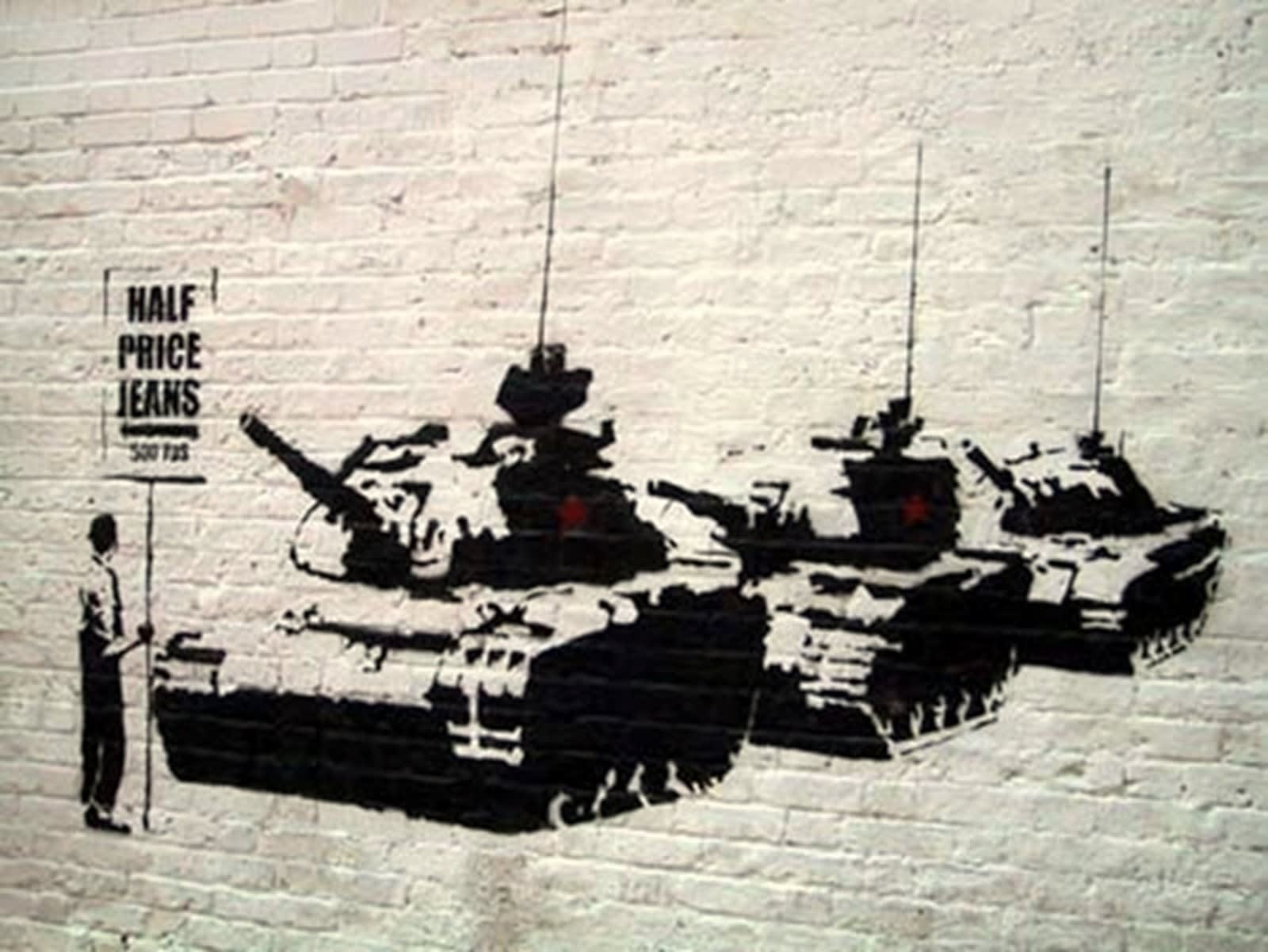 Banksy, Golf Sale - original and unique screen print exposure., 2003