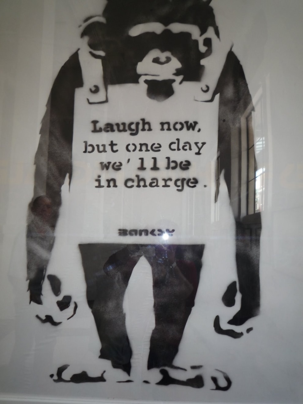 Banksy, "Laugh Now But One Day We´ll Be In Charge" ., 2001