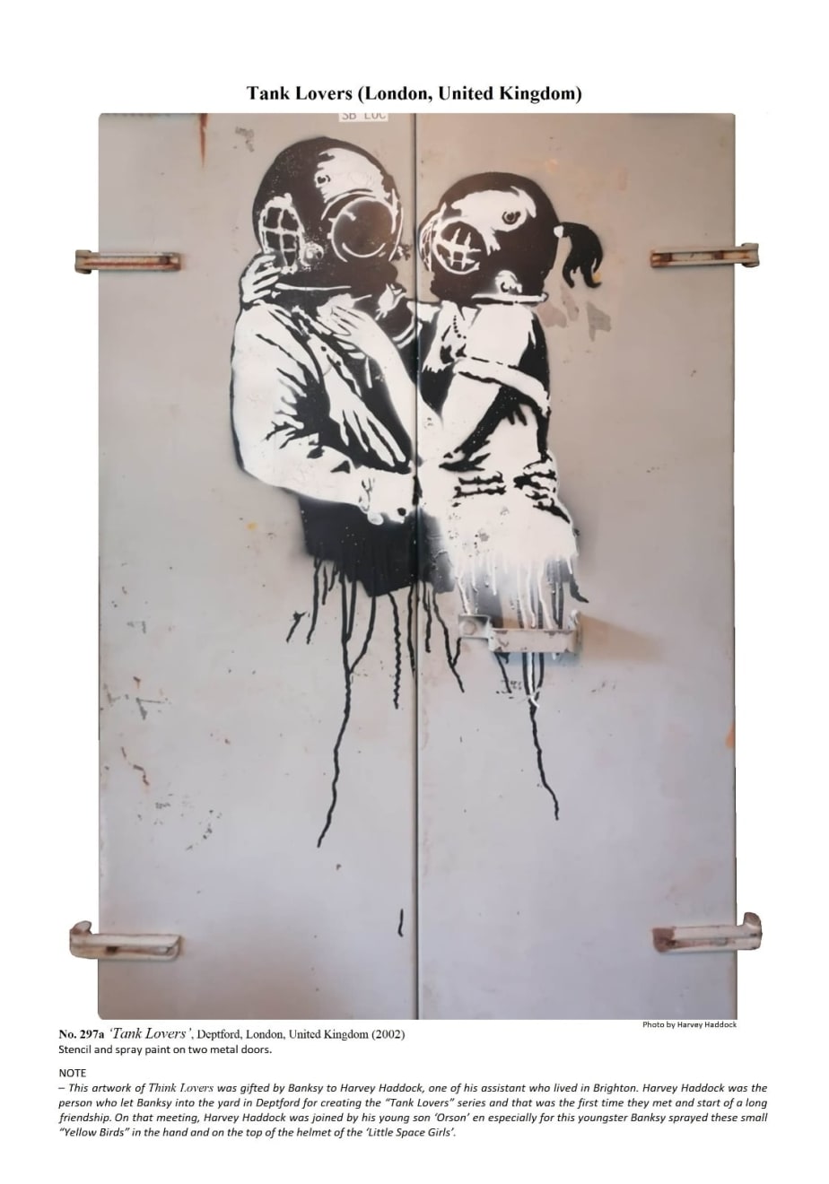 Banksy, "Think Tank" original preparatory spray . (RESERVED), 2003