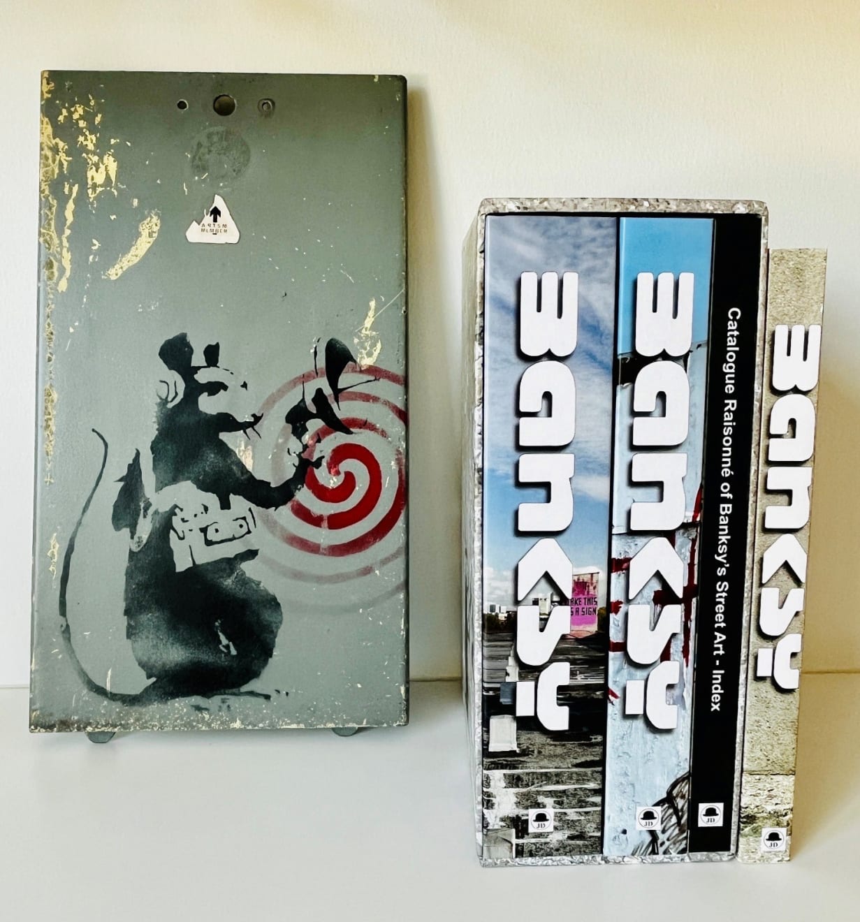 Banksy, Sword Rat aka Lock Pick Rat from Brighton., ca. 2003