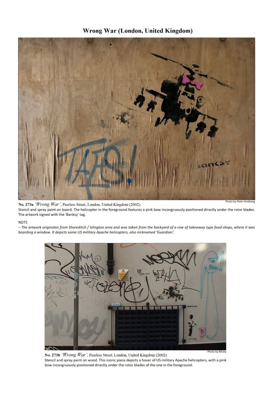 Banksy, Happy Choppers (Huge version)., 2002