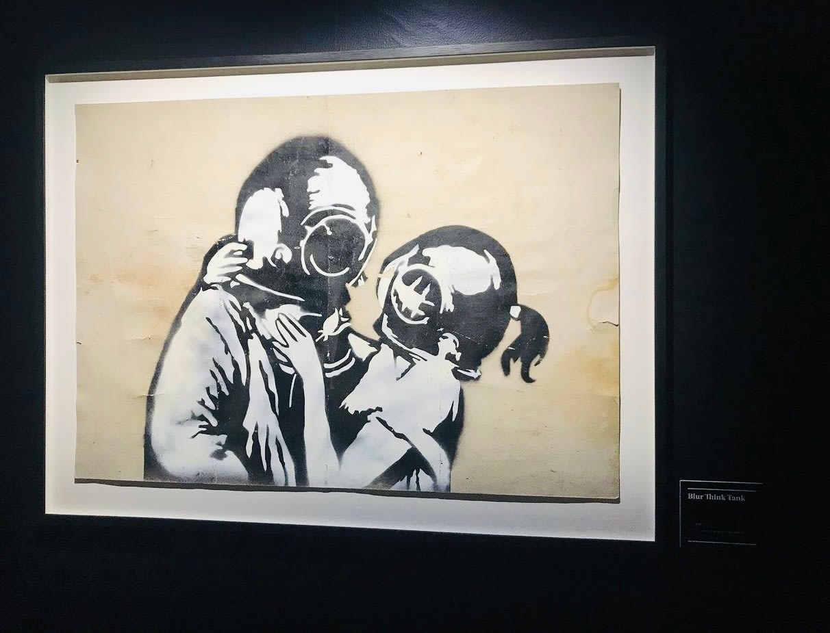 Banksy, "Think Tank" original preparatory spray . (RESERVED), 2003