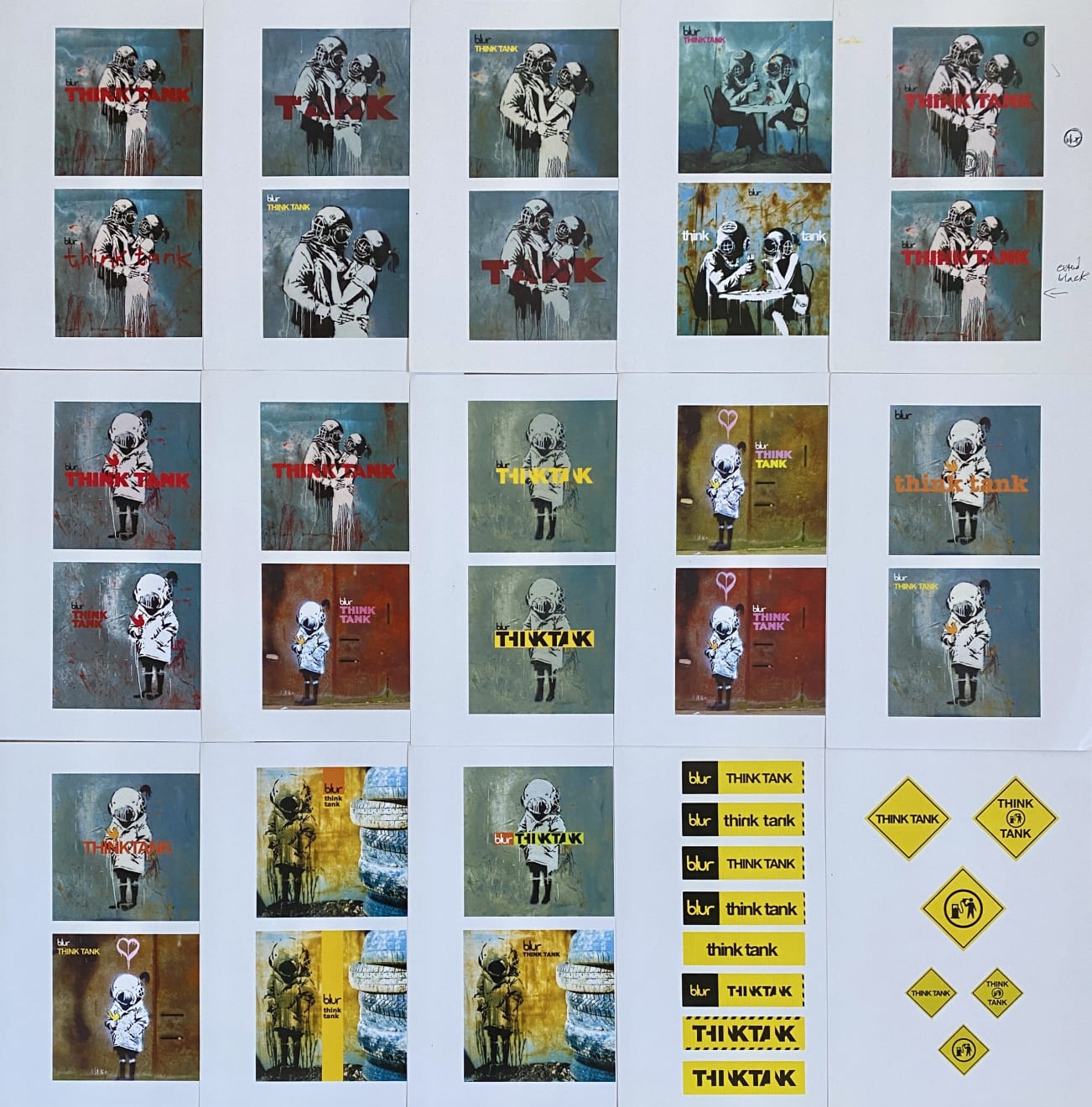Banksy, banksy´s original art direction for Blur´s "Think Tank" (NFS)