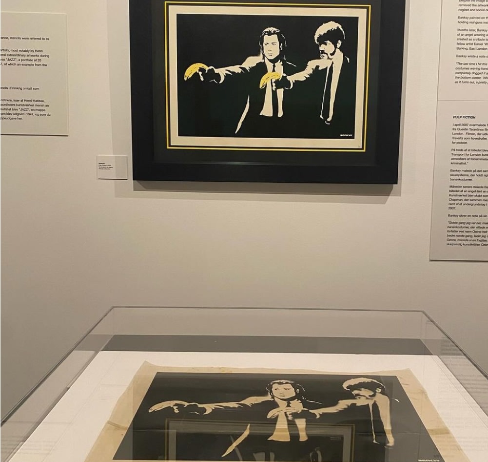 Banksy PULP FICTION WCP SCREEN PRINT バンクシー シルクスクリーン ポスター 村上隆 BASQUIAT DOLK  Invader kaws パルプフィクション｜版画