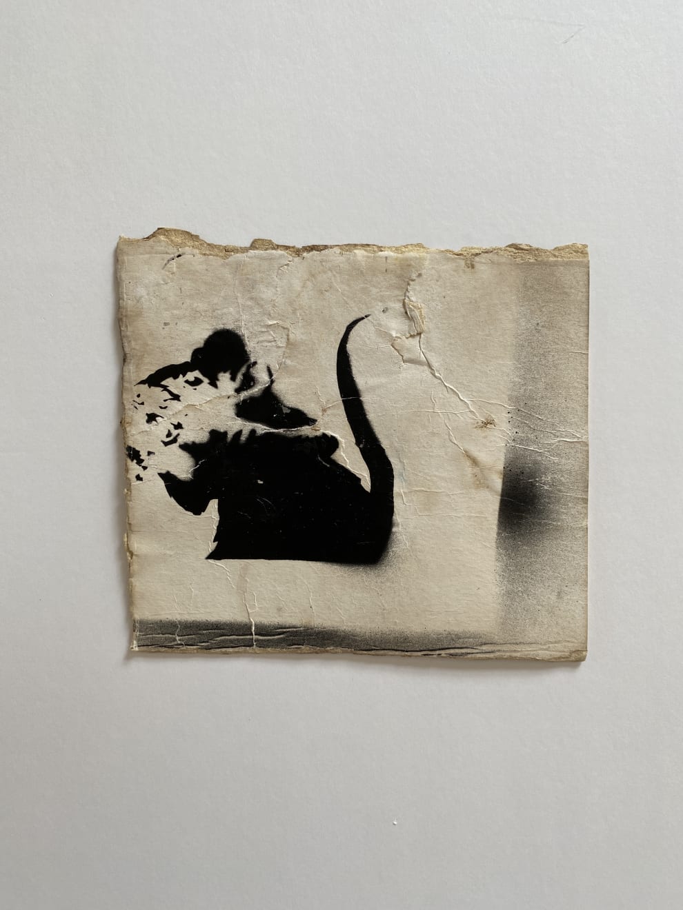 Banksy, Sword Rat aka Lock Pick Rat from Brighton., ca. 2003