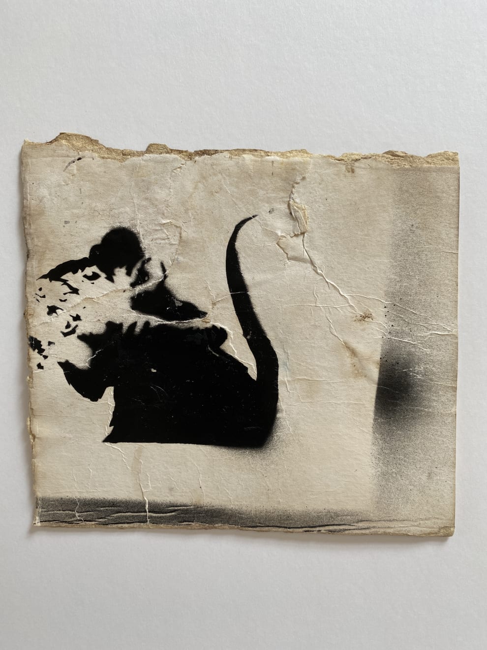 Banksy, Sword Rat aka Lock Pick Rat from Brighton., ca. 2003