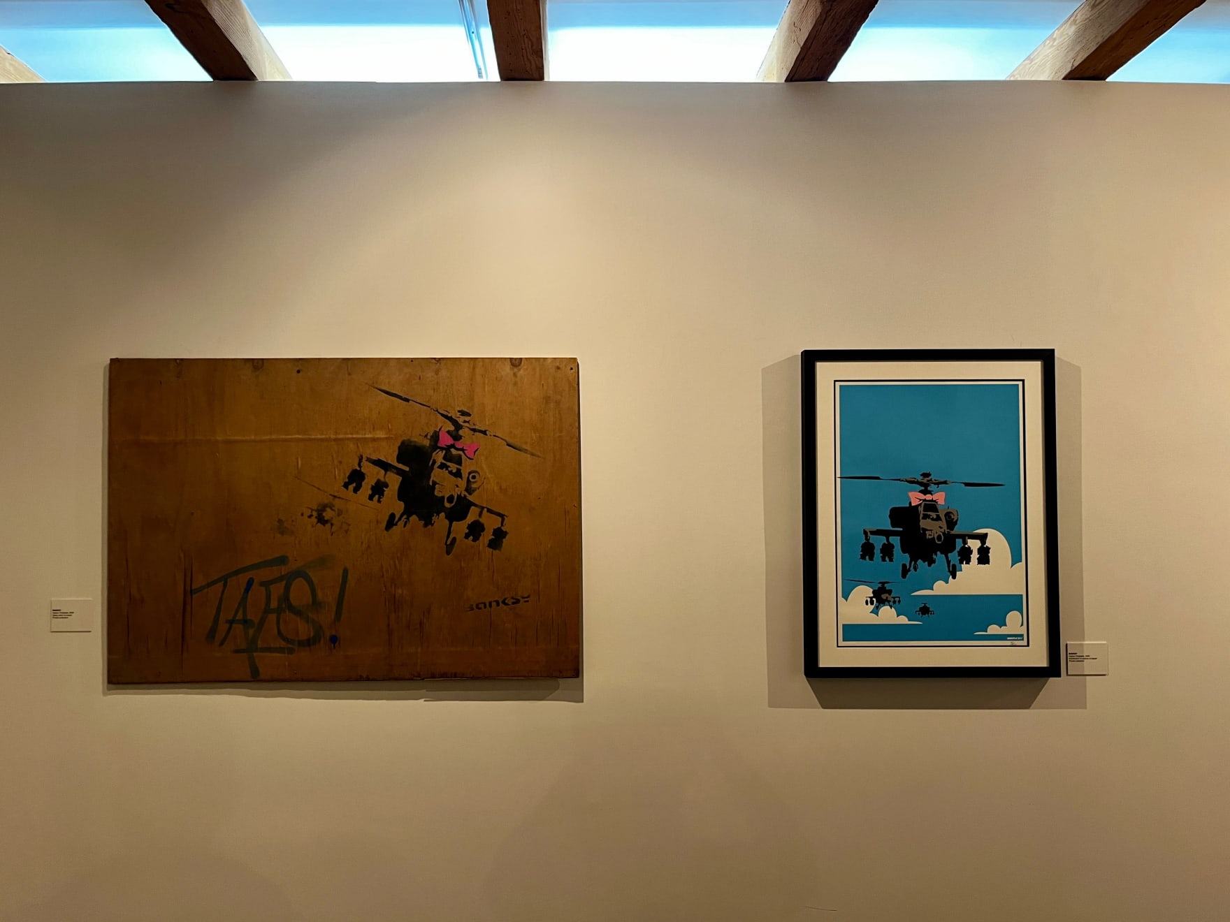 Banksy, Happy Choppers (Huge version)., 2002