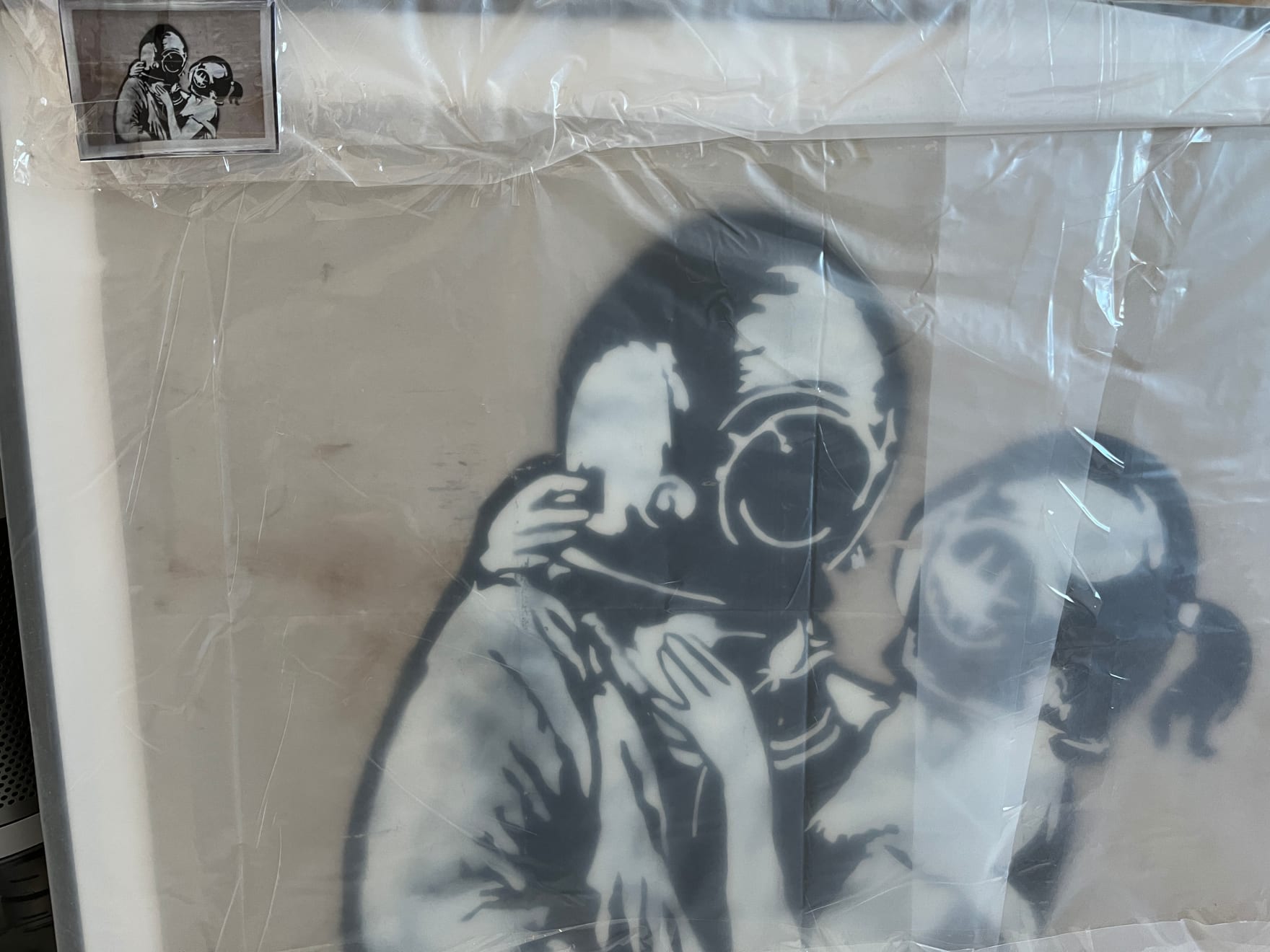 Banksy, "Think Tank" original preparatory spray . (RESERVED), 2003