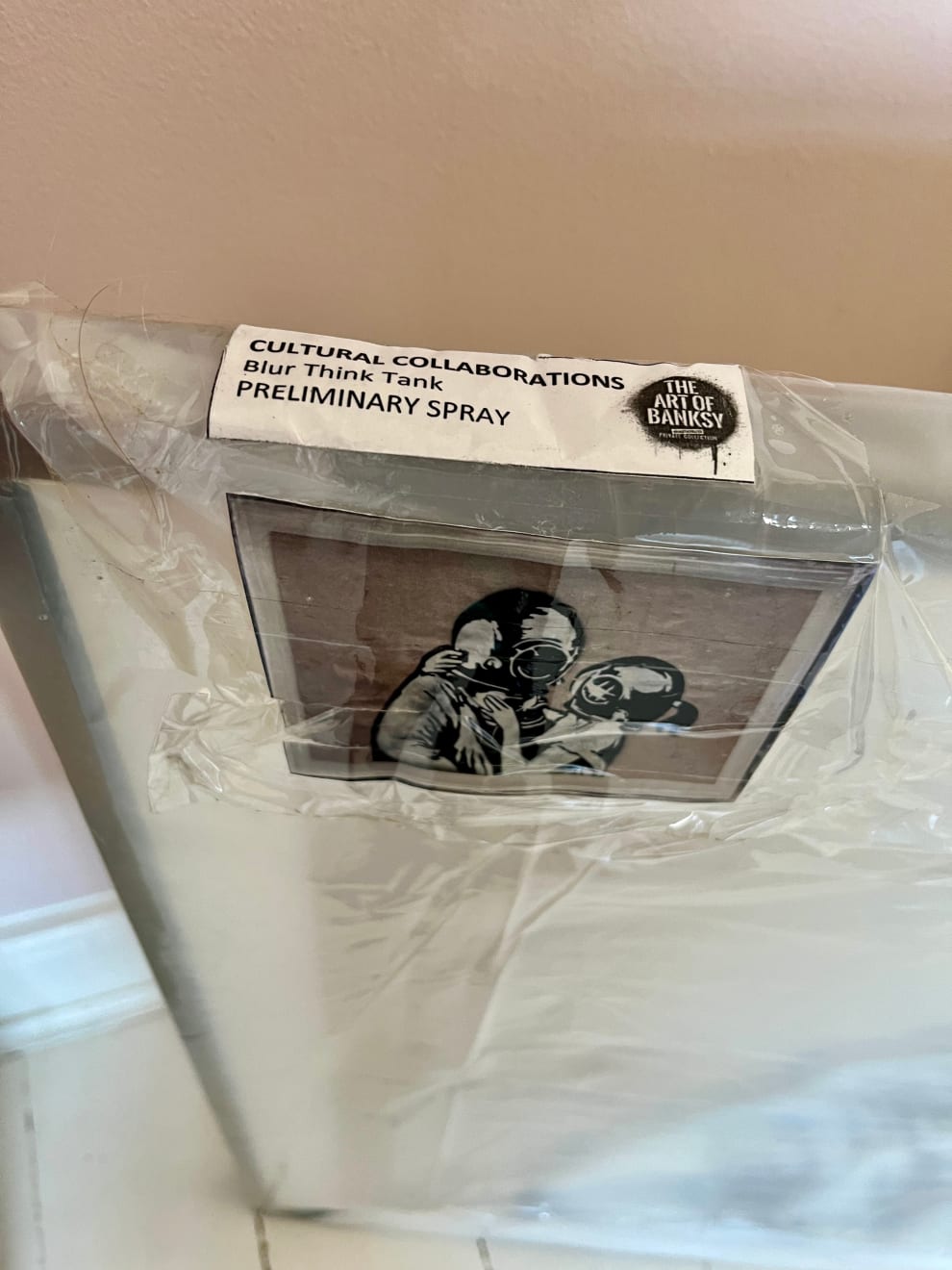 Banksy, "Think Tank" original preparatory spray . (RESERVED), 2003