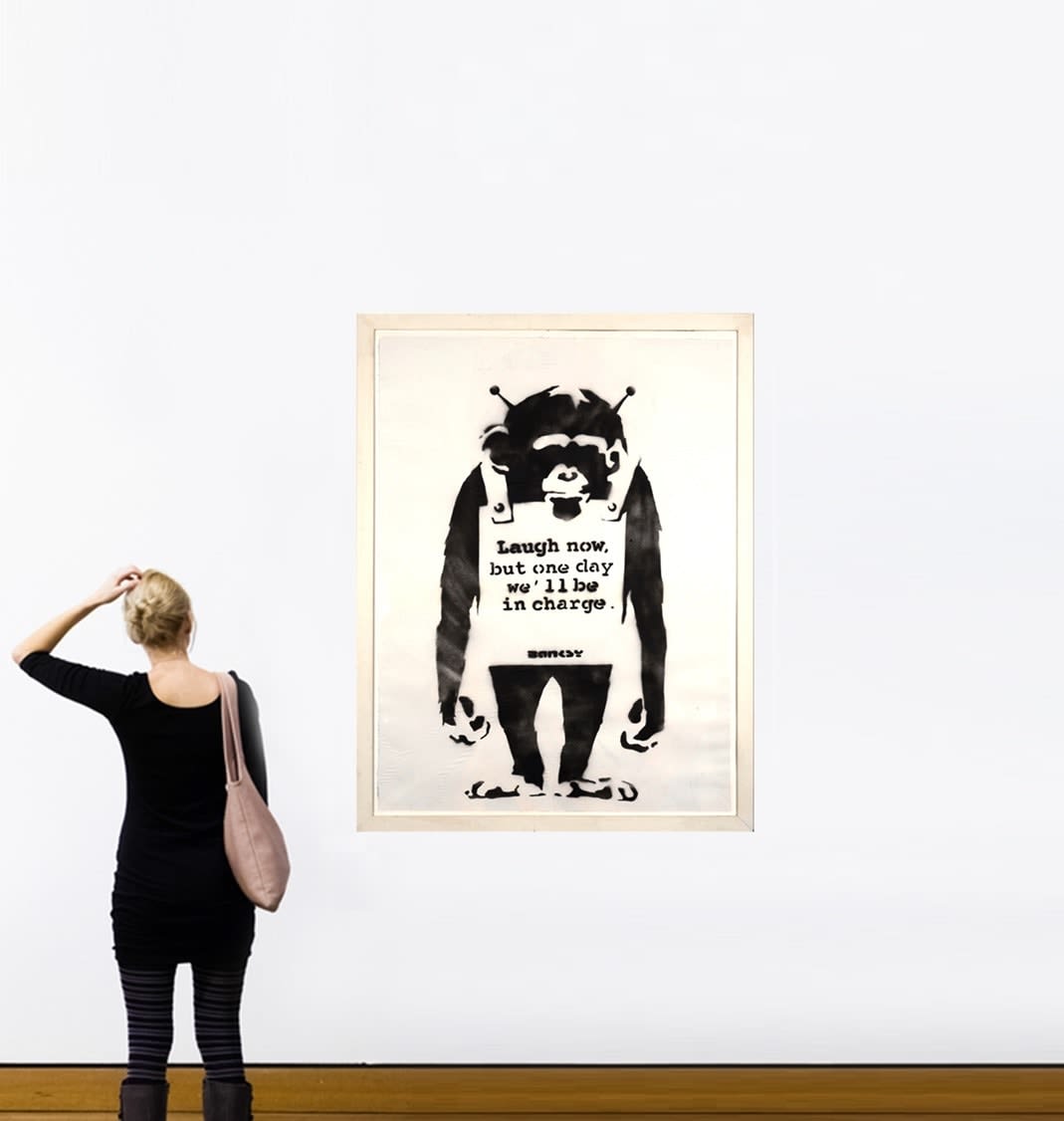 Banksy, "Laugh Now But One Day We´ll Be In Charge" ., 2001