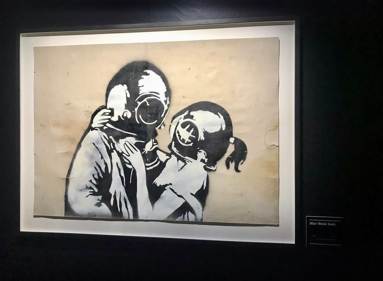 Banksy, "Think Tank" original preparatory spray . (RESERVED), 2003