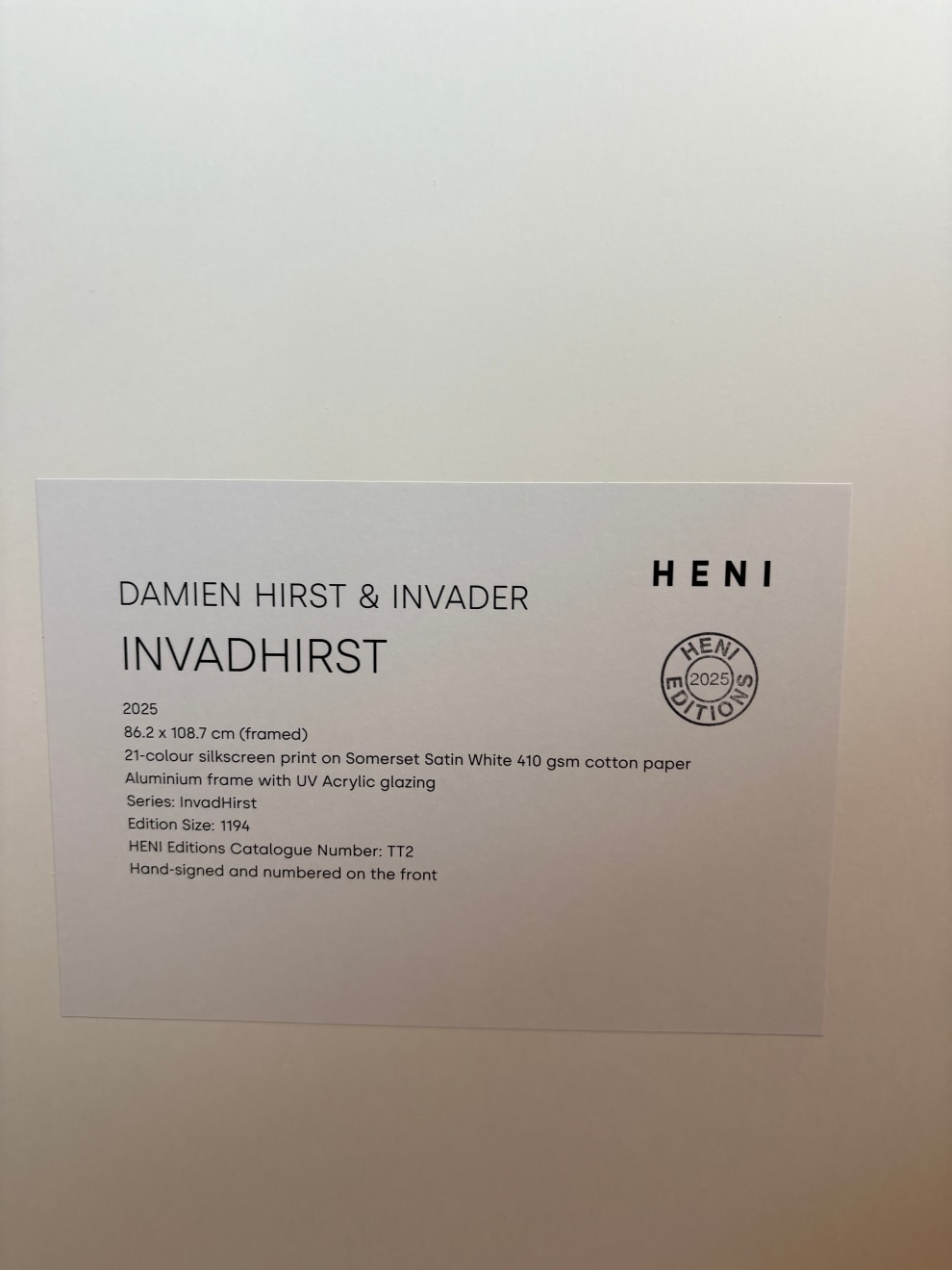 Damien Hirst, "InvadHirst", 2025