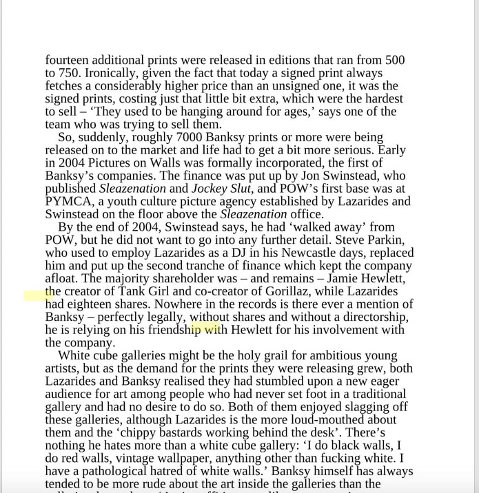 Banksy, Two Rats With Saw, 2003