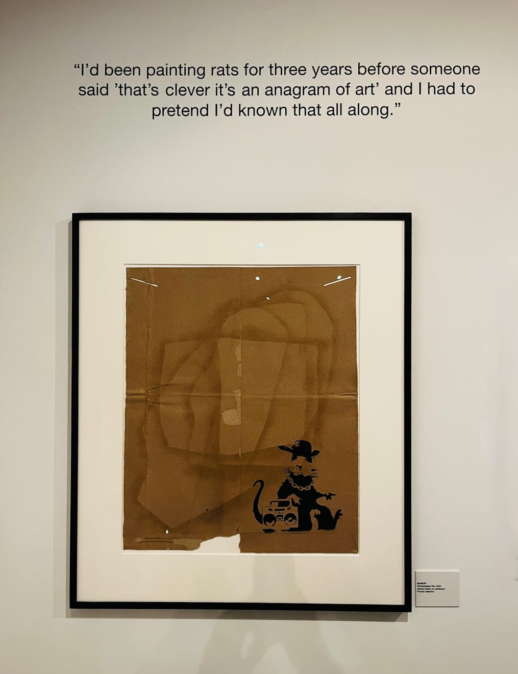 Banksy, "Ghettoblaster Rat", 2003