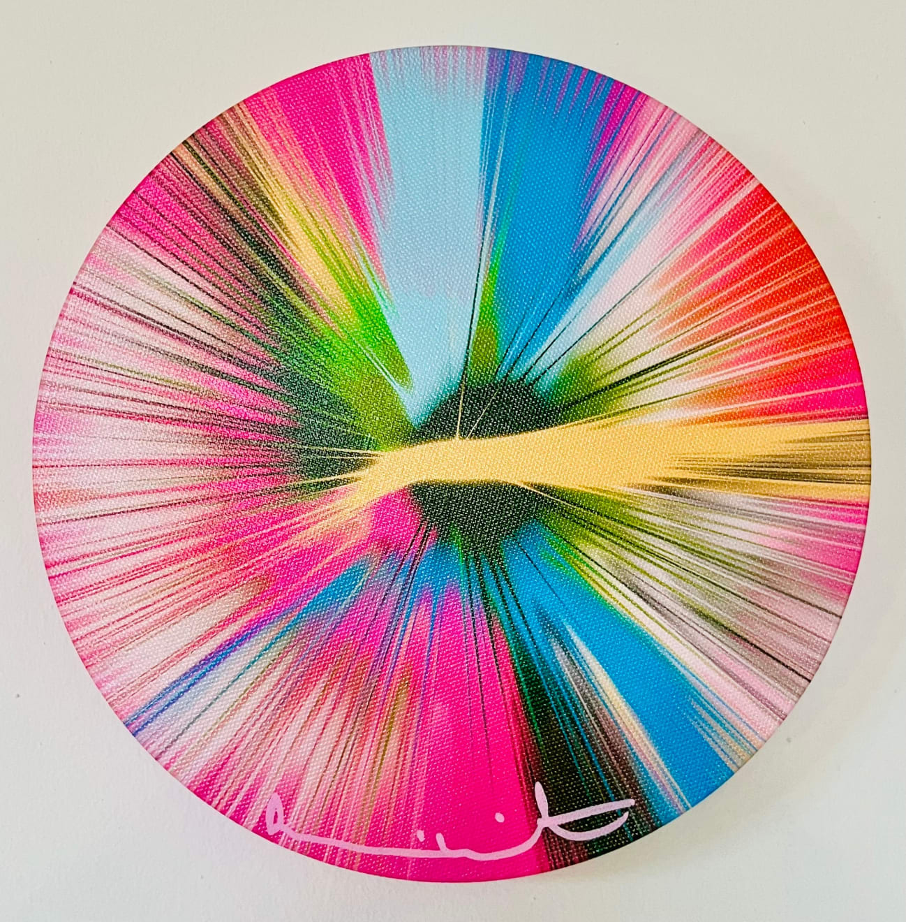 Damien Hirst, Beautiful, Quite Unsatatiating, Full And Clear, Still Very Fragmentary, Highly Unusual Tourbillon Painting., 2023