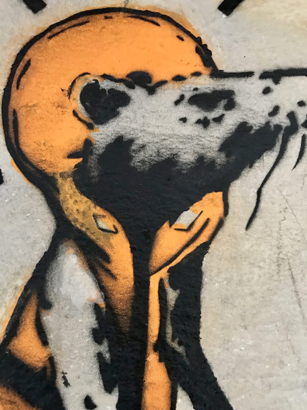 Banksy, "Refugee Rat / Saint Rat "- Paris" (not for sale), 2018