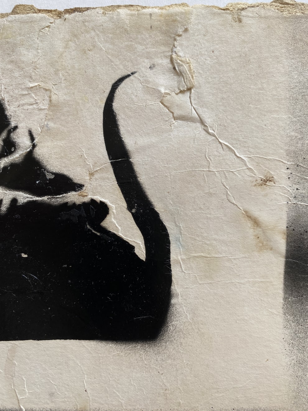 Banksy, Sword Rat aka Lock Pick Rat from Brighton., ca. 2003