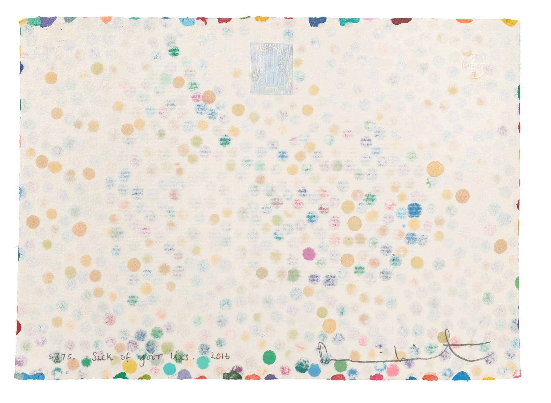 Damien Hirst, "The Currency" - Sick of Your Lies., 2016-2022