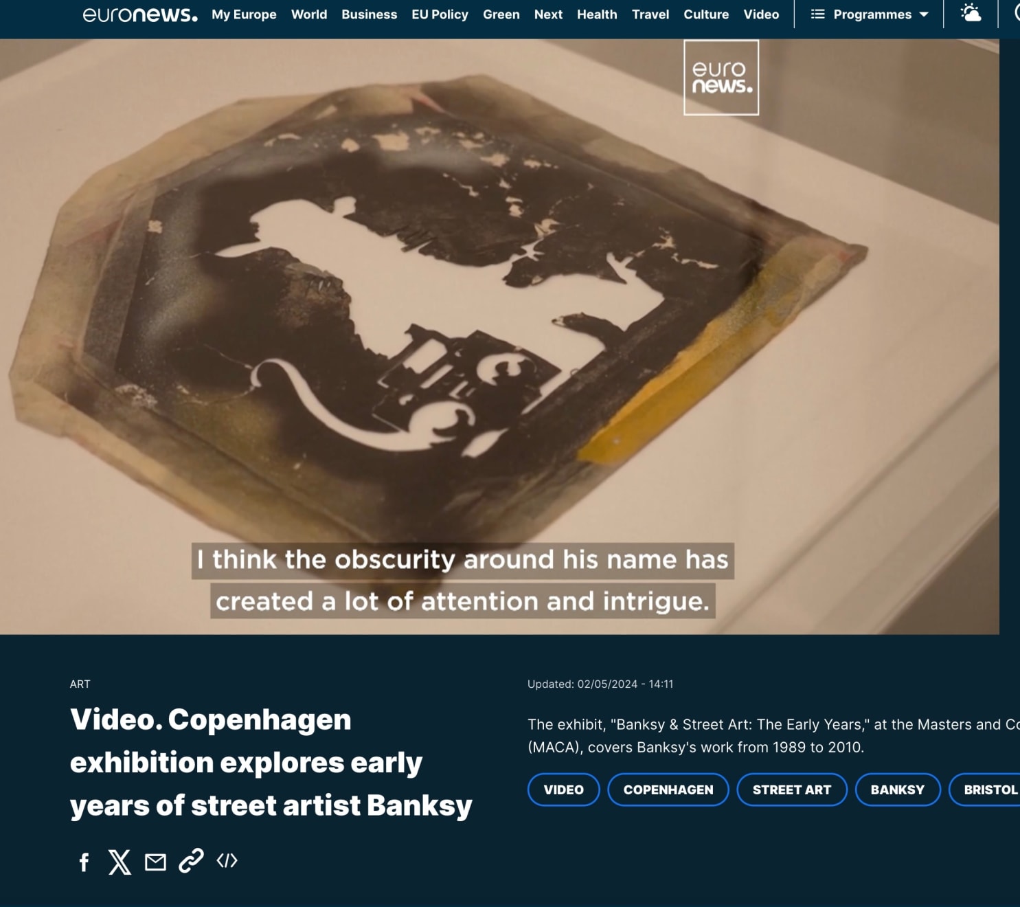 Banksy, "Ghettoblaster Rat", 2003