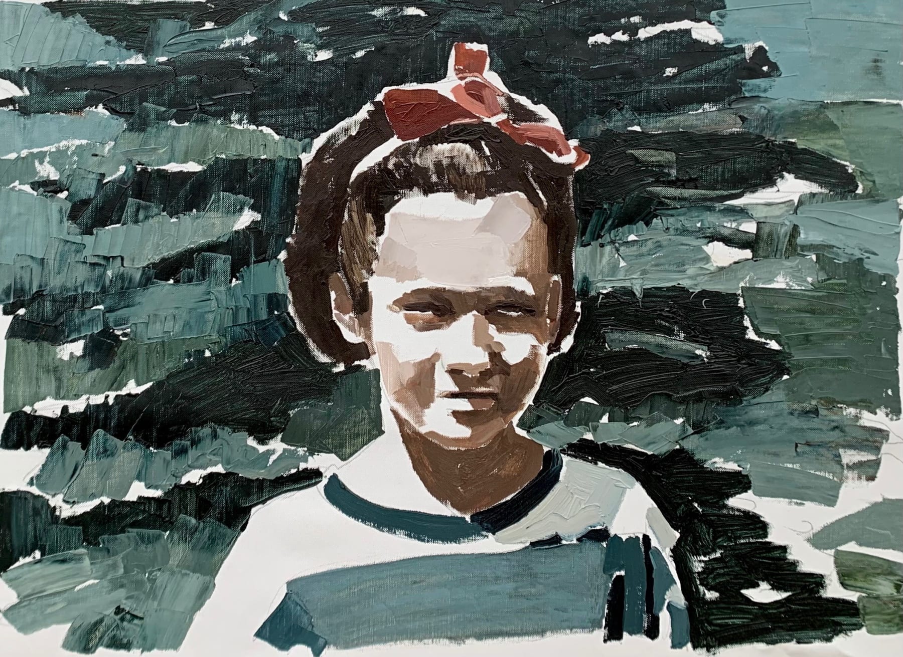 Clara Adolphs, Girl and Bow, 2022