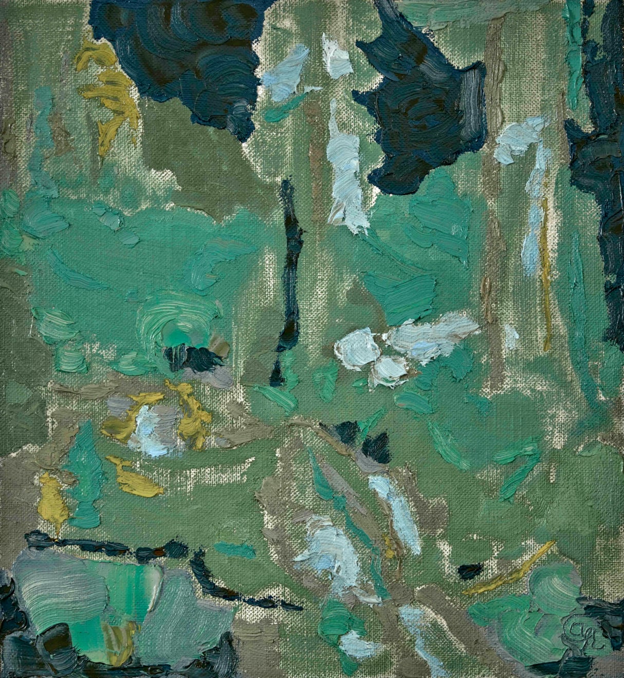 Anne Griffiths, Pausing to Breathe, 2024