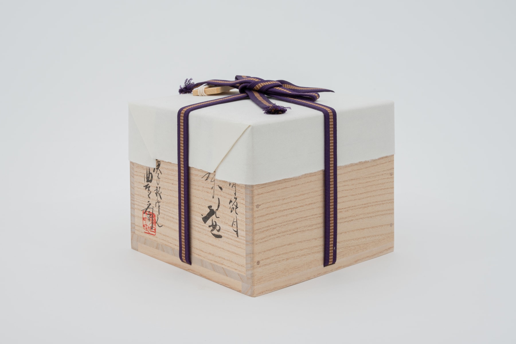 Hosai Matsubayashi XVI, Kase Tea bowl (deer back herame) 茶盌 (鹿背箆目), 2020