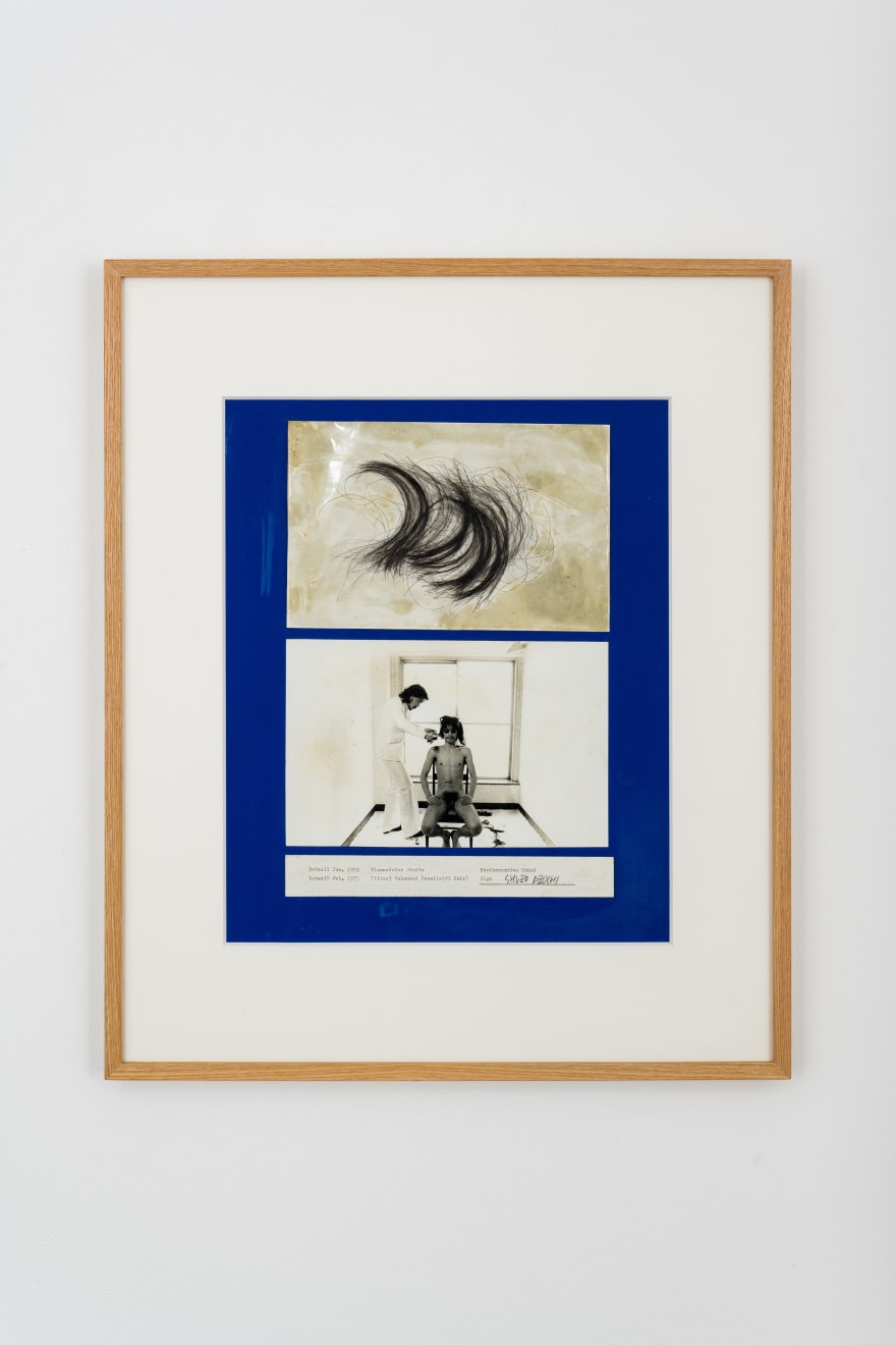 Shuzo Azuchi Gulliver, Three colored pencils (Document) #1-Hairs, 1975