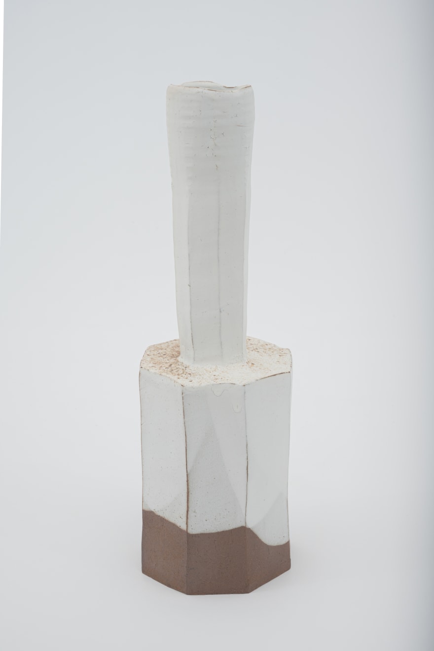 Hosai Matsubayashi XVI, Kohiki Vase / 花入　粉引砧形/ , 2020