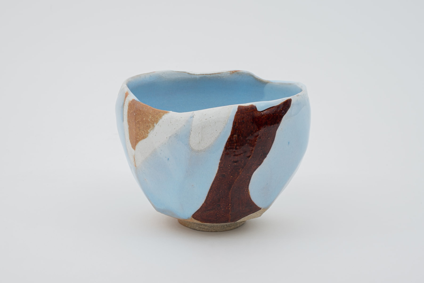 Hosai Matsubayashi XVI, Geppaku glaze with lacquer / 茶盌　陶漆合作　塗　西村圭功, 2020