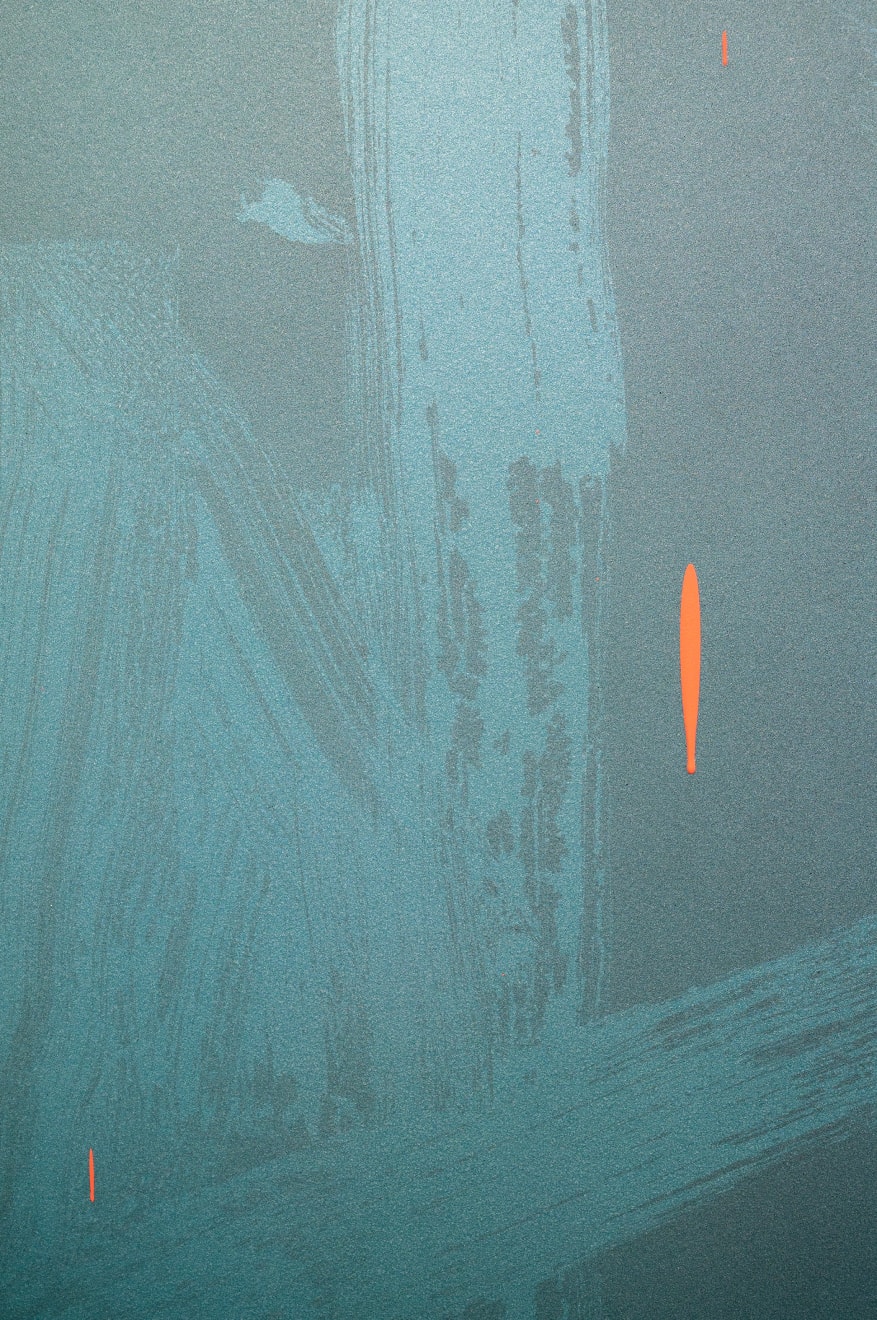 Kaz Oshiro, California Shuji (Pearl Seaform, Salmon Pink drip), 2020