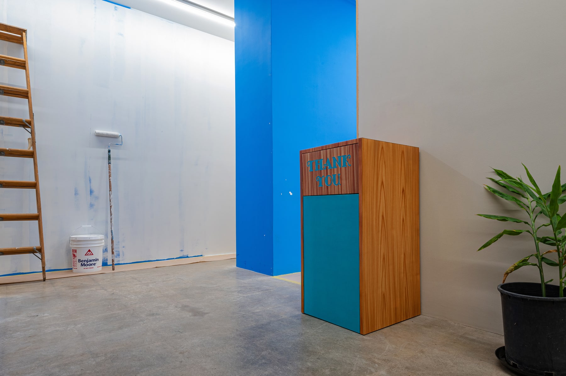 Kaz Oshiro, Trash Bin #4 (turquoise), 2003-04