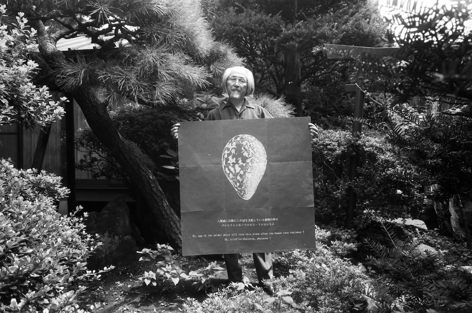 Mitsutoshi Hanaga, Matsuzawa Yutaka with “Pilofile: An Egg of Phalorus Phalorus” (1986), 1980s