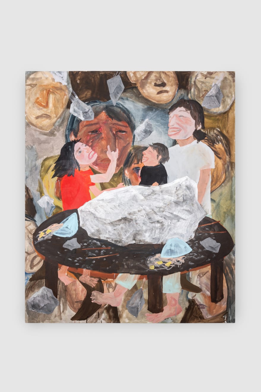 Kyoko Idetsu, Stone on the table, 2020